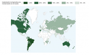 ¿Cómo es la agricultura de conservación en el mundo?